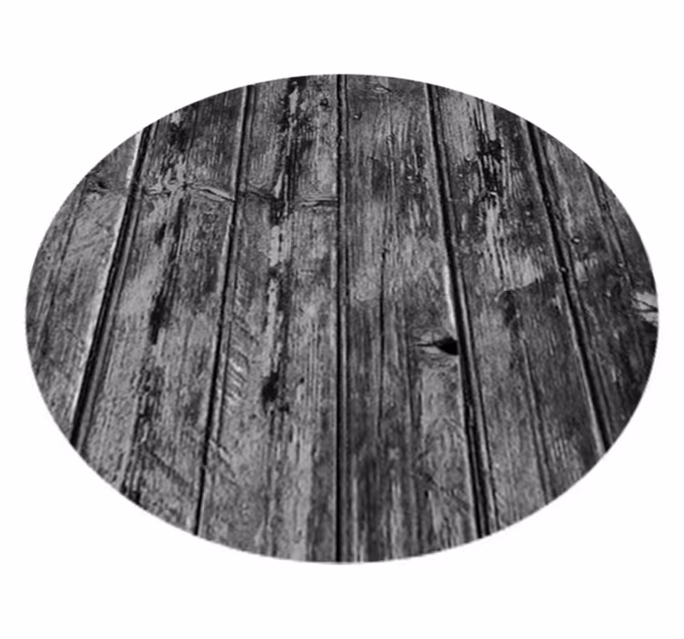 Vinyl teppich schwarz mit grauem holzdesign - TenStickers