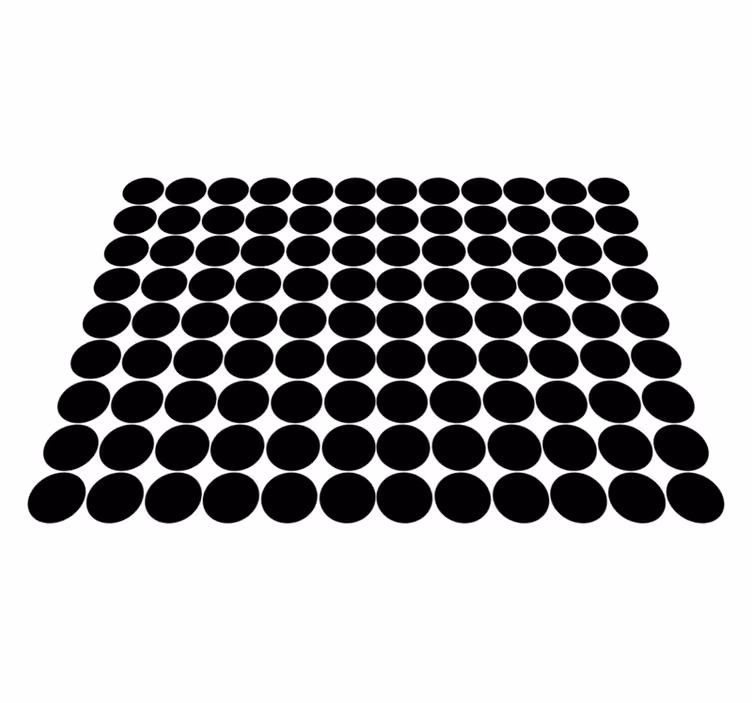 Vinyl teppich schwarz mit punktmuster - TenStickers
