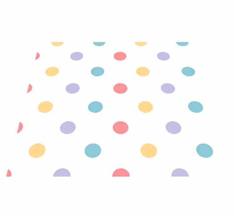 Vinyl teppich terrasse bunte konfetti - TenStickers