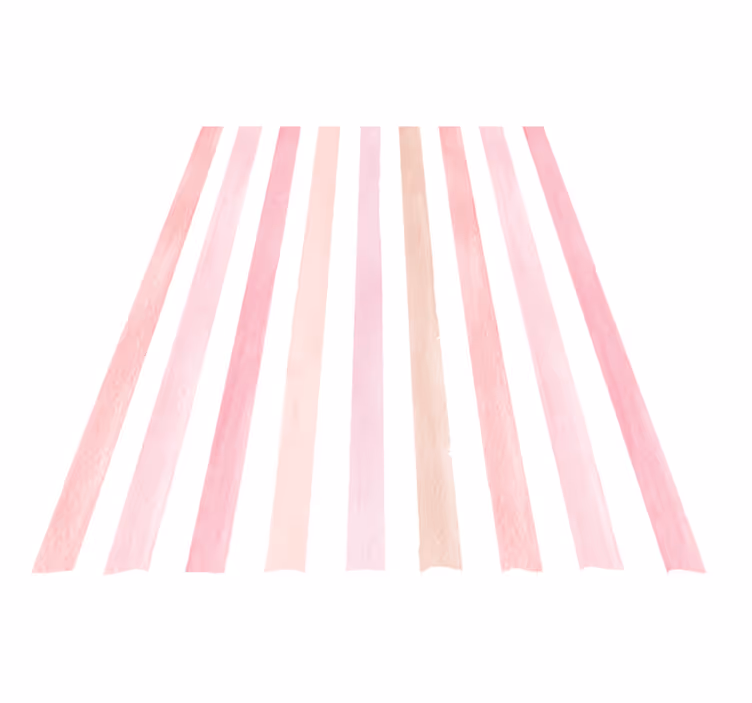Vinyl teppich terrasse mit pinken aquarellstreifen - TenStickers