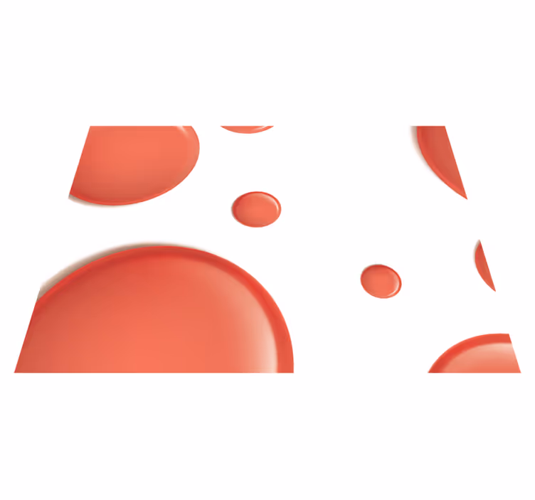 Vinyl teppich rot roter kreis - TenStickers