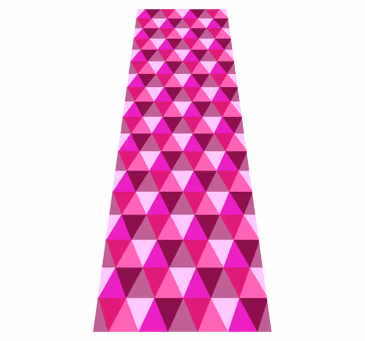 Vinyl teppich rosa fuchsia geometrisch - TenStickers