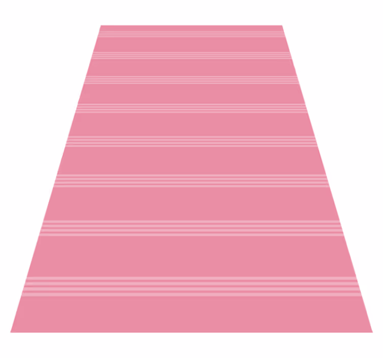 Vinyl teppich rosa mit dunkelpinkenen streifen - TenStickers