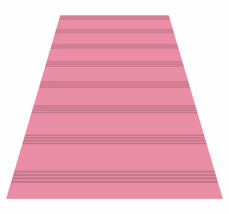 Vinyl teppich rosa mit dunkelroten streifen - TenStickers