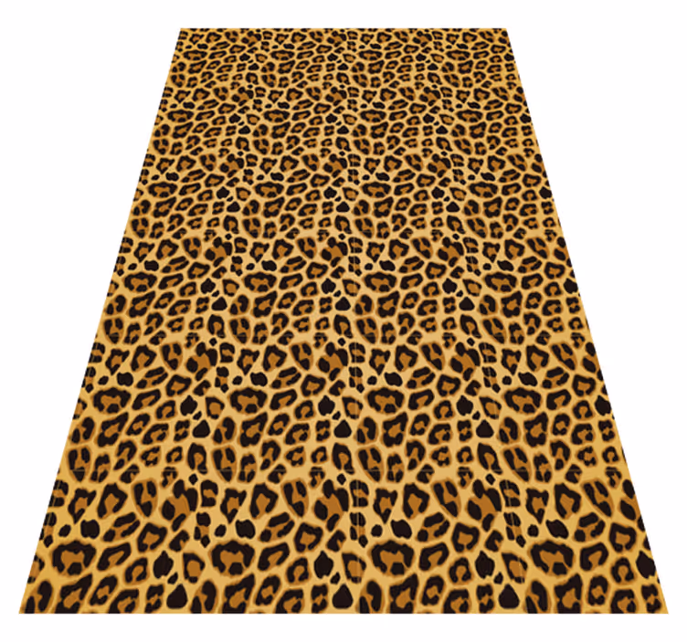 Vinylteppich Animal Print akzentbereich mit leopardenmuster - TenStickers