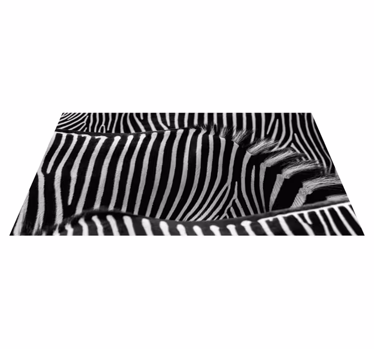Vinylteppich Animal Print zebrastreifenmuster - TenStickers
