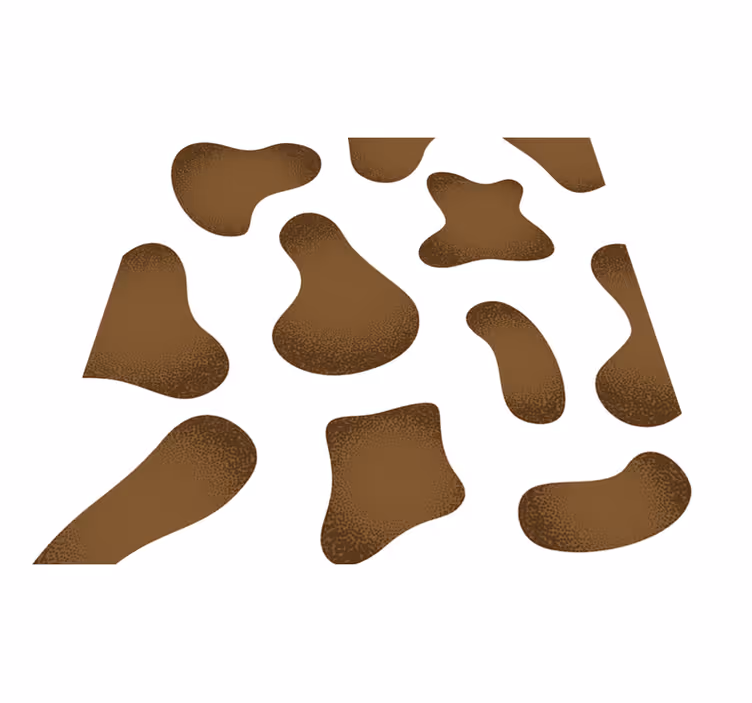 Vinylteppich Animal Print abstraktes kuhfellmuster - TenStickers