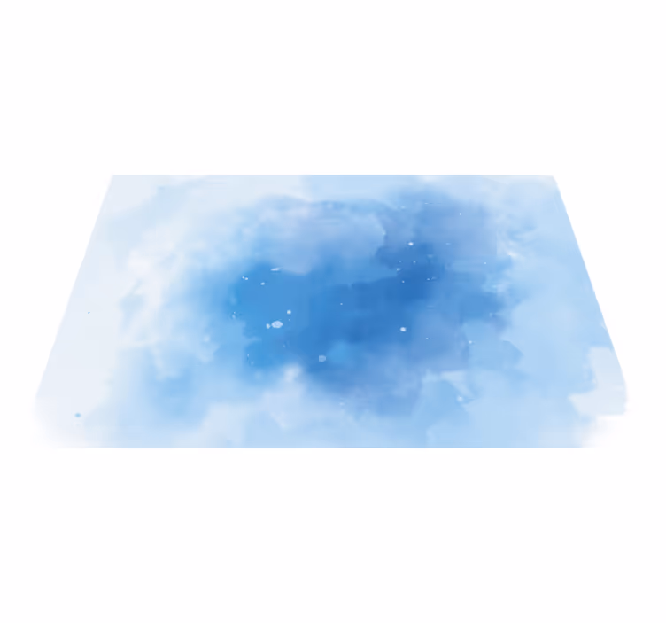 Moderner aquarellhimmel des vinylteppichs - TenStickers