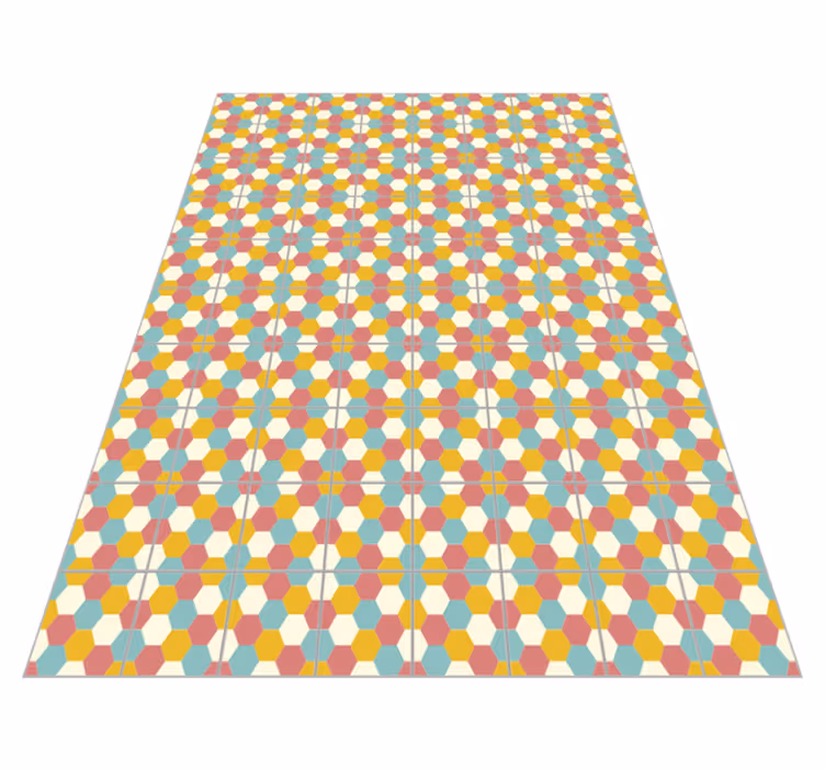 Vinylteppich geometrisch geometrisches gemustertes Design - TenStickers