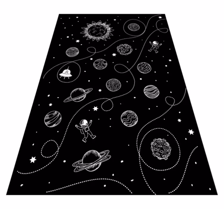 Fabelhafte sterne und planeten vinylteppich - TenStickers