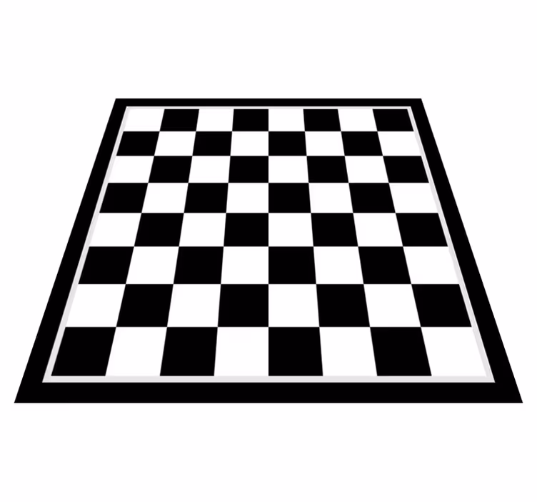 Vinyl Teppich geometrisch schachbrettmuster - TenStickers