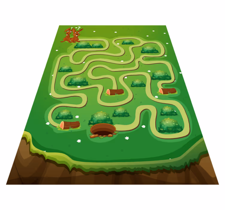 Vinyl Teppich Spiele spielerischer weg - TenStickers