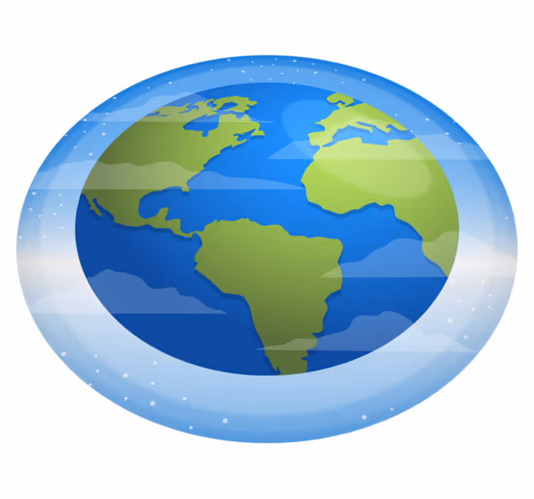 Erstaunlicher runder vinylteppich der welt - TenStickers