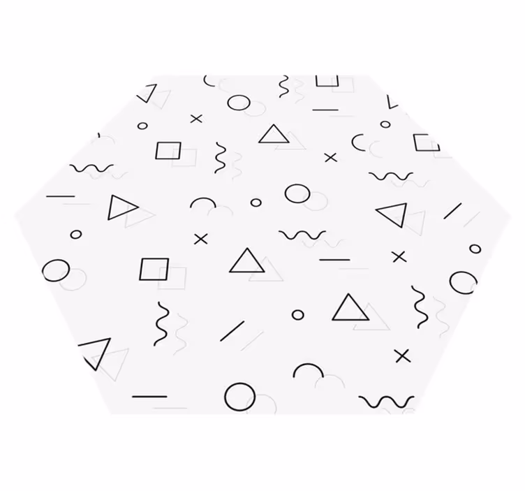 Vinyl Teppich geometrisch abstrakte geometrie - TenStickers