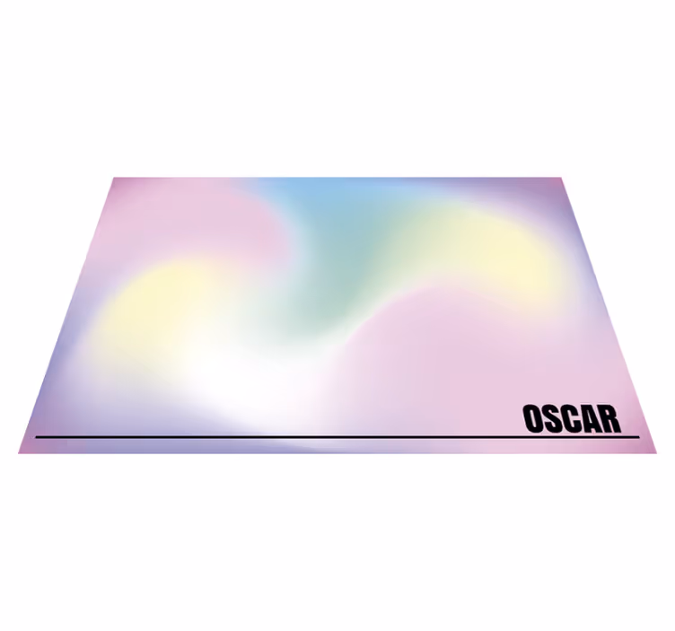 Moderner fluorteppich mit namen - TenStickers