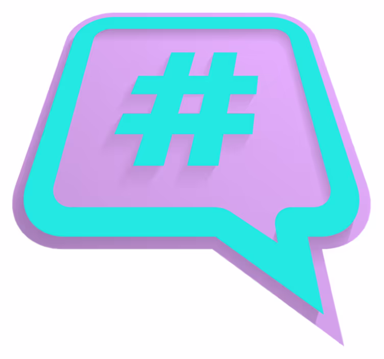 Vinyl Teppich Spruch hashtag-sprechblase - TenStickers