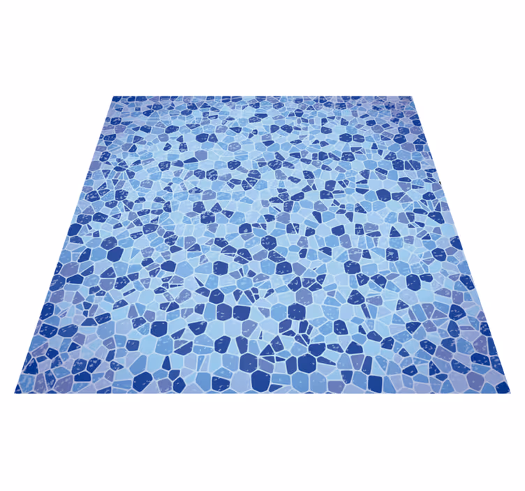 Vinyl Teppich Mosaik mosaik-ensemble in blau - TenStickers