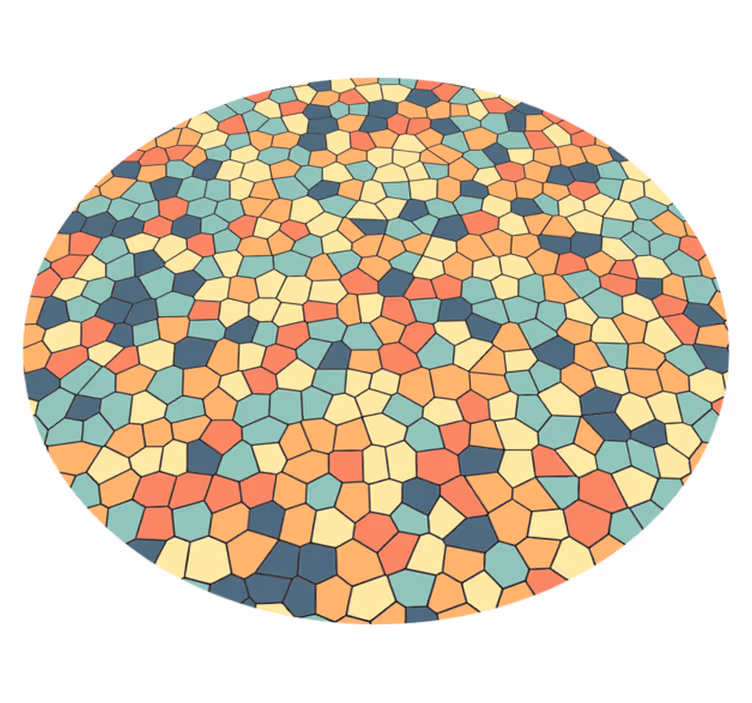 Vinyl Teppich Mosaik mosaik-rundbild - TenStickers