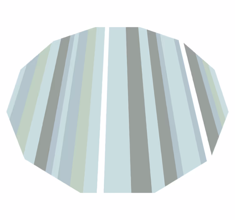 Blauer Polygon Vinylteppich im nordischen Stil - TenStickers
