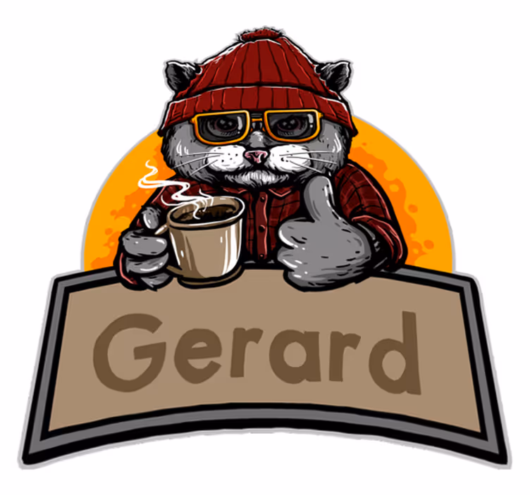 Vintage Vinyl Teppich Katze mit Namen - TenStickers