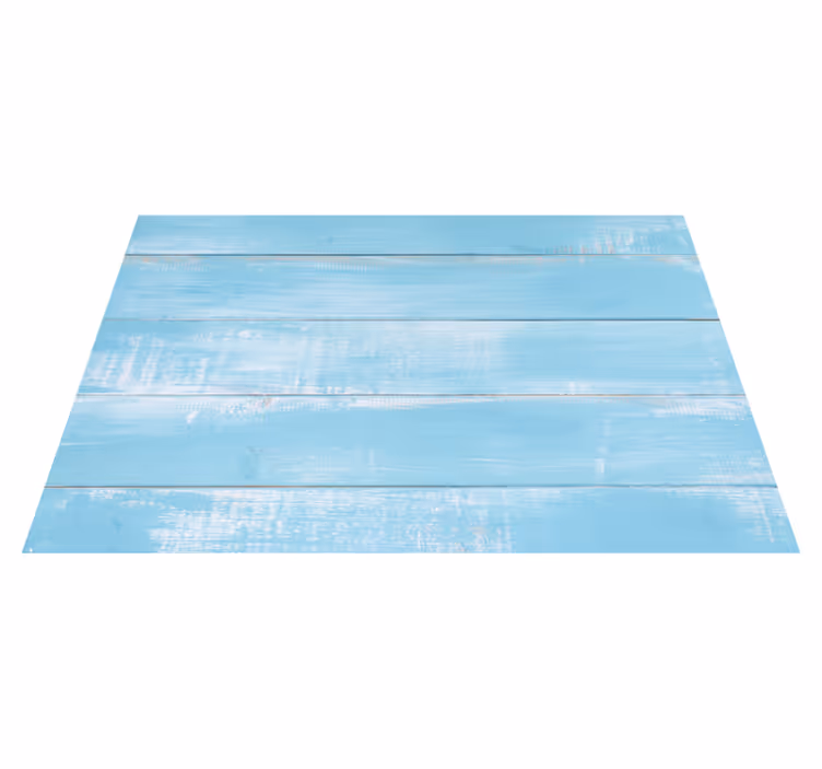Blauer Holz Vinylteppich im Marinestil - TenStickers