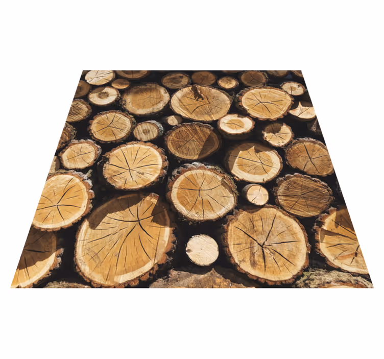Vinylteppich Holzoptik protokoll-schnittmuster - TenStickers