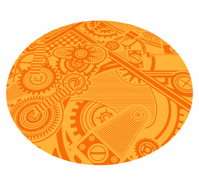 Vinyl Teppich Spiele mechanische getriebe - TenStickers