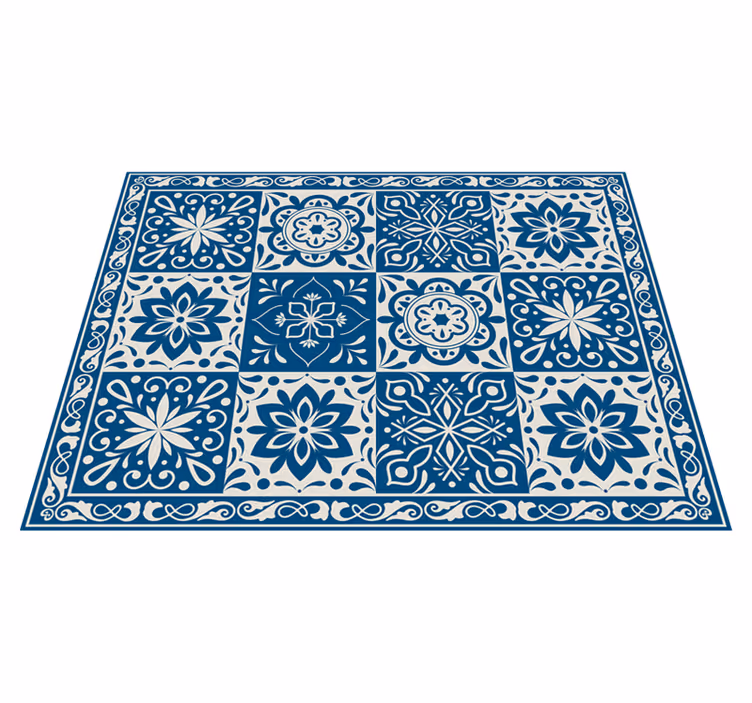 Vinyl Teppich Fliesenoptik keramikmuster - TenStickers
