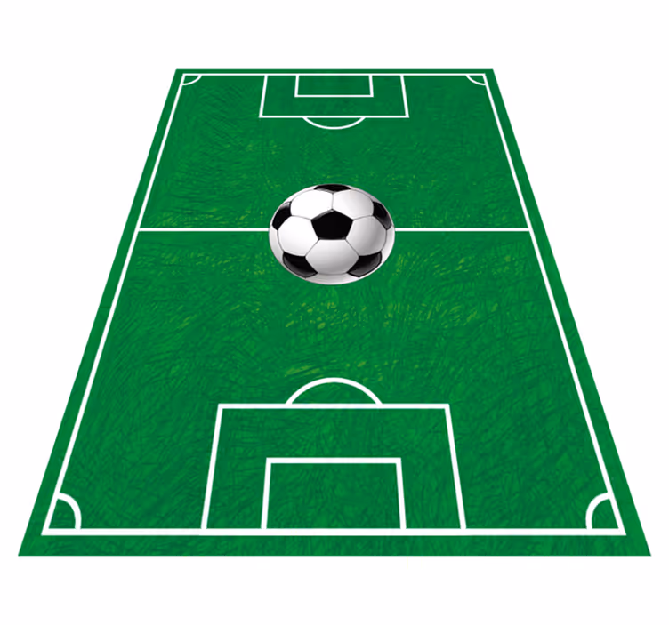 Fußballplatz Teenager Vinyl Teppich - TenStickers