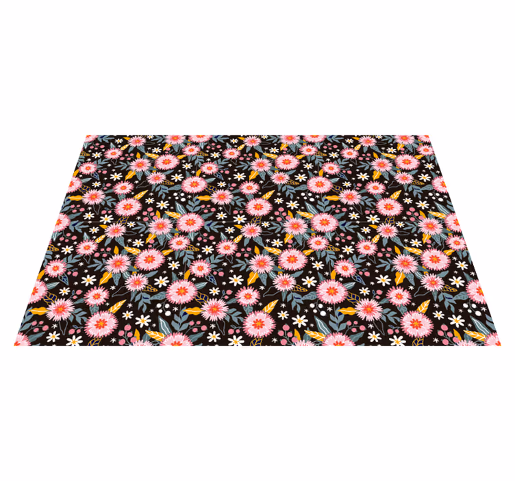 Vinyl Teppich Blumen blumenmotivdetail - TenStickers