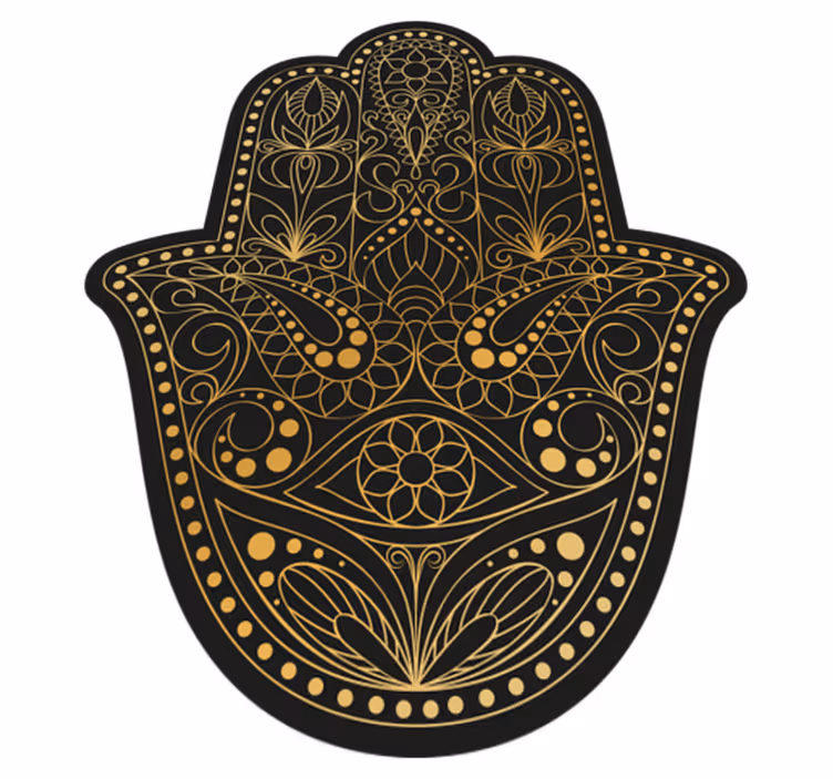 Vinyl Teppich Mandala dekorative hamsa - TenStickers