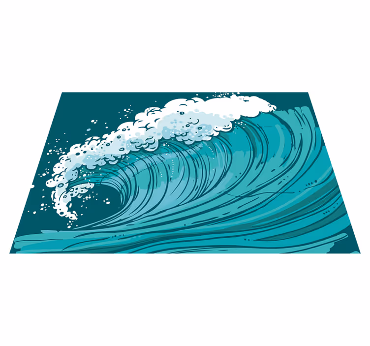 Vinyl teppich natur meereswellen bewegung - TenStickers