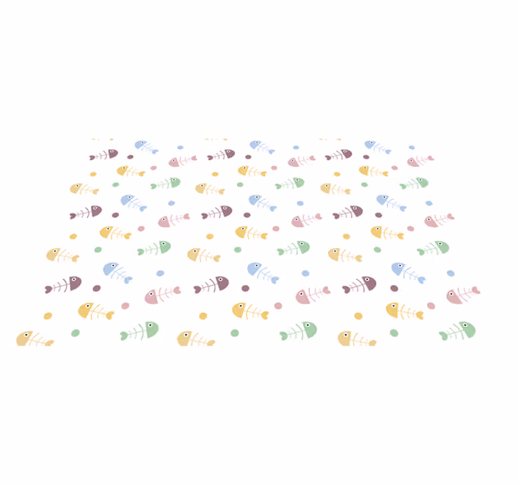 Vinylteppich Fische Gräten - TenStickers