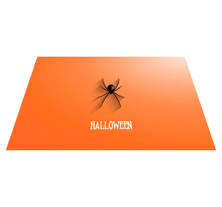 Vinyl Teppich Halloween halloween spinne - TenStickers