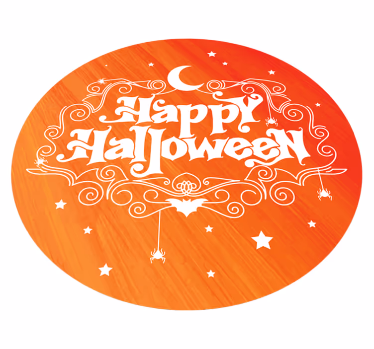 Vinyl Teppich Halloween halloween fest rundschreiben - TenStickers