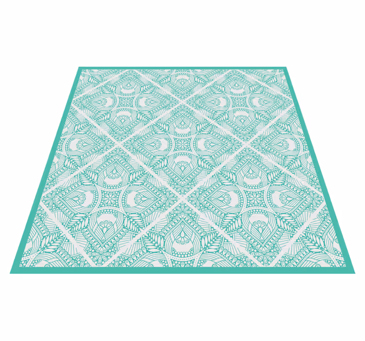 Vinyl teppich geometrisch mit geometrischem muster - TenStickers
