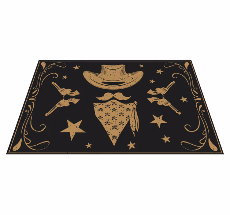 Vinyl Teppich Kinder cowboy-themen - TenStickers