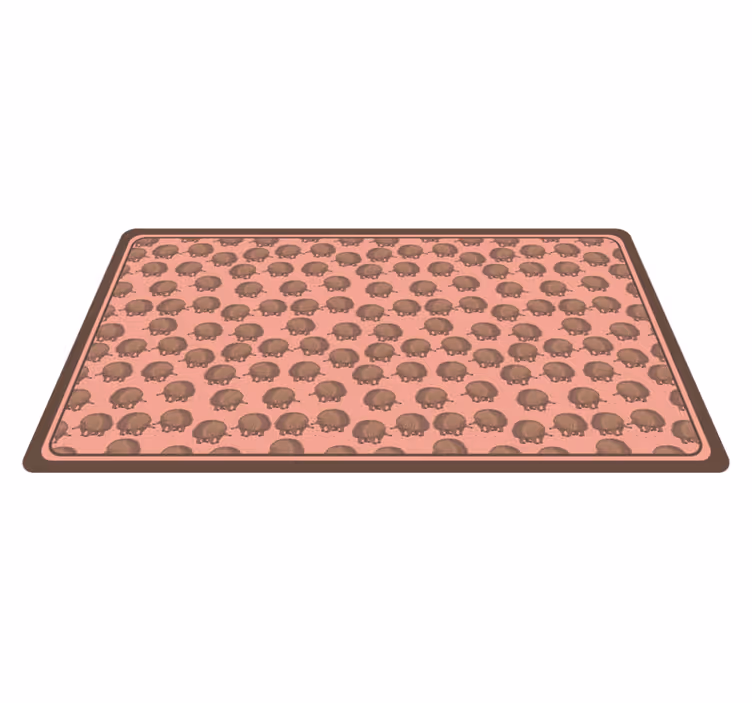 Vinyl Teppich Tiere igel-muster - TenStickers