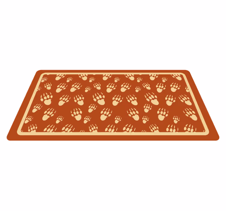 Vinyl Teppich Tiermuster pfotenmuster-design - TenStickers