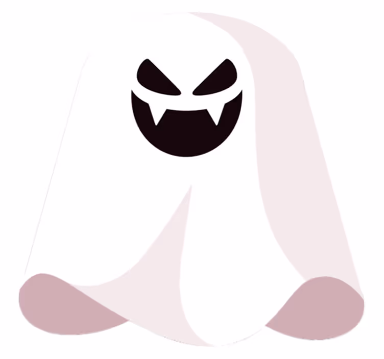 Vinyl Teppich Halloween monochromer geist - TenStickers