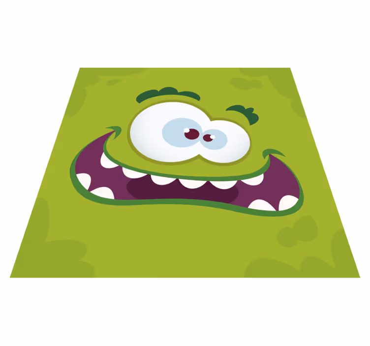 Vinyl Teppich Kinder zeichentrick-monster-figur - TenStickers