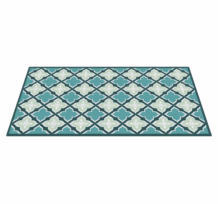 Vinylteppich modern Retro fliesen Muster vinyl teppich - TenStickers