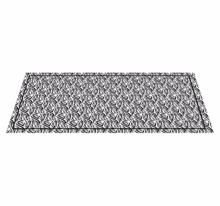 Vinyl Teppich Tiermuster zebra-wendungen - TenStickers