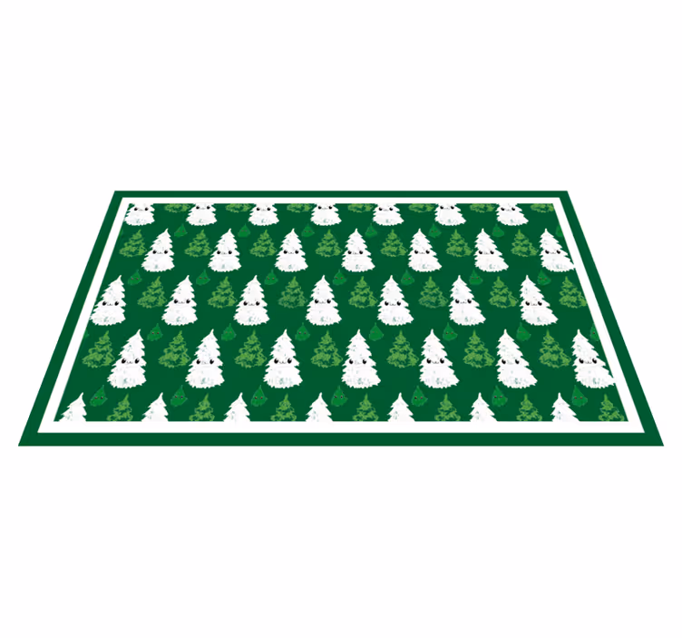 Vinyl Teppich Weihnachten festliches tannenmotiv - TenStickers