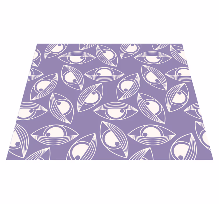Vinylteppich modern Mystisches Muster lila vinyl teppich - TenStickers