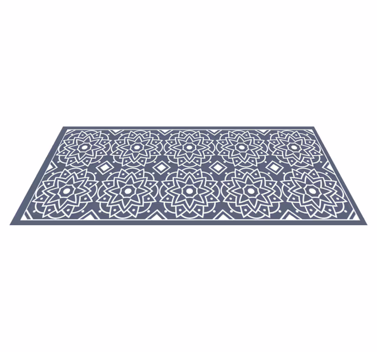 Vinylteppich Mosaik Tiefblaue farbe - TenStickers