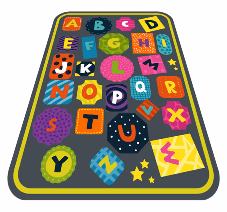Vinyl Teppich Alphabet alphabet-bildung - TenStickers