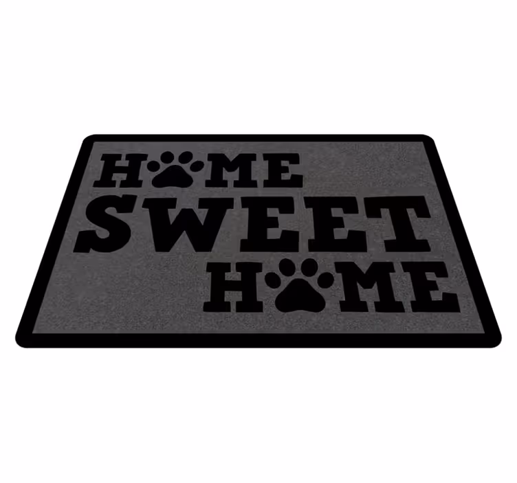 Vinyl Teppich Spruch pfotenfreundlicher eingang - TenStickers