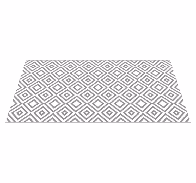 Vinylteppich modern Panorama graue Quadrate - TenStickers
