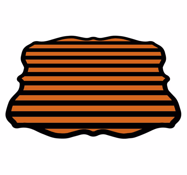 Vinyl Teppich Halloween halloween-streifen - TenStickers